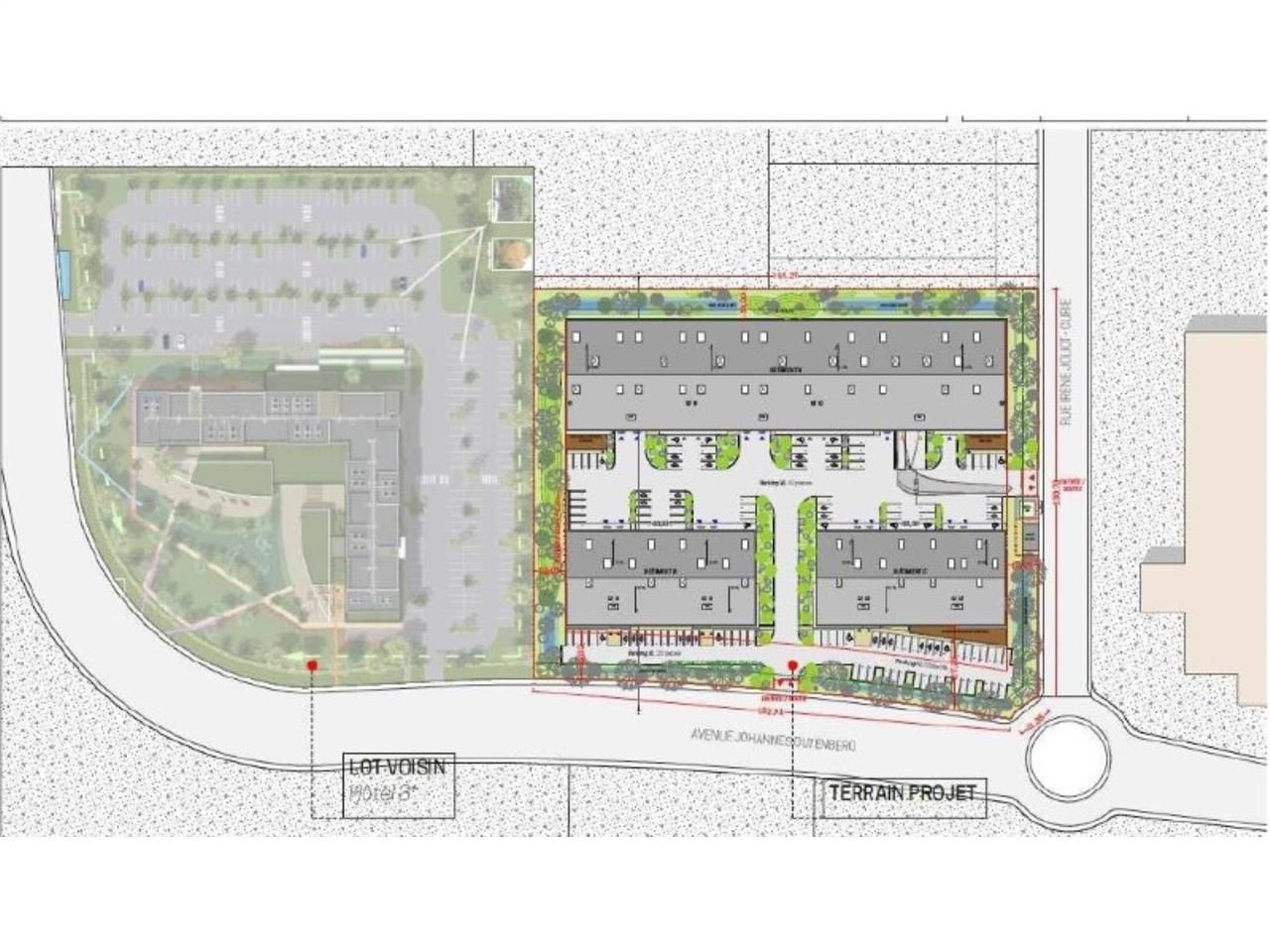 Location entrepots 1714 m² non divisibles