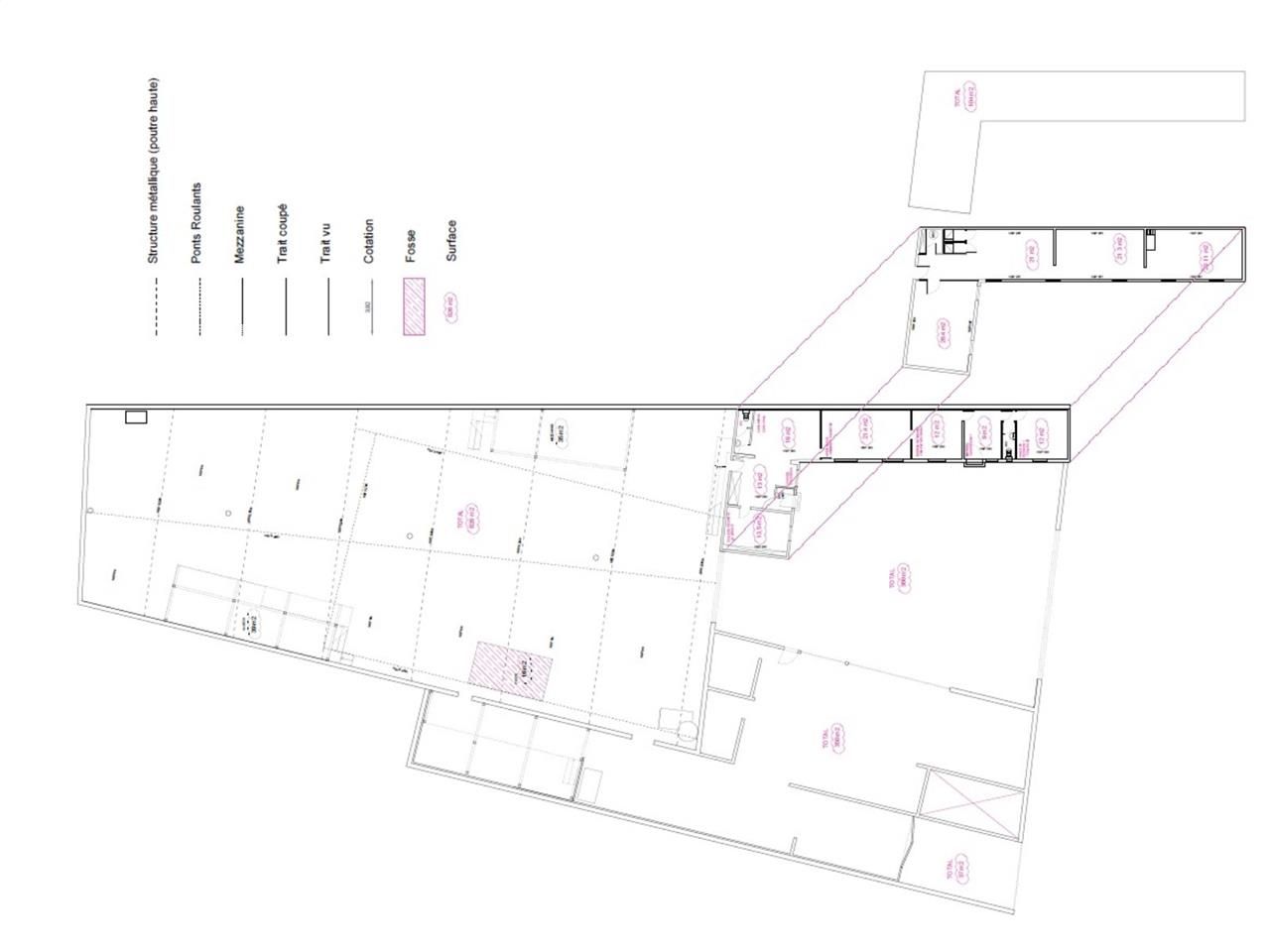 Location entrepots 1500 m² non divisibles