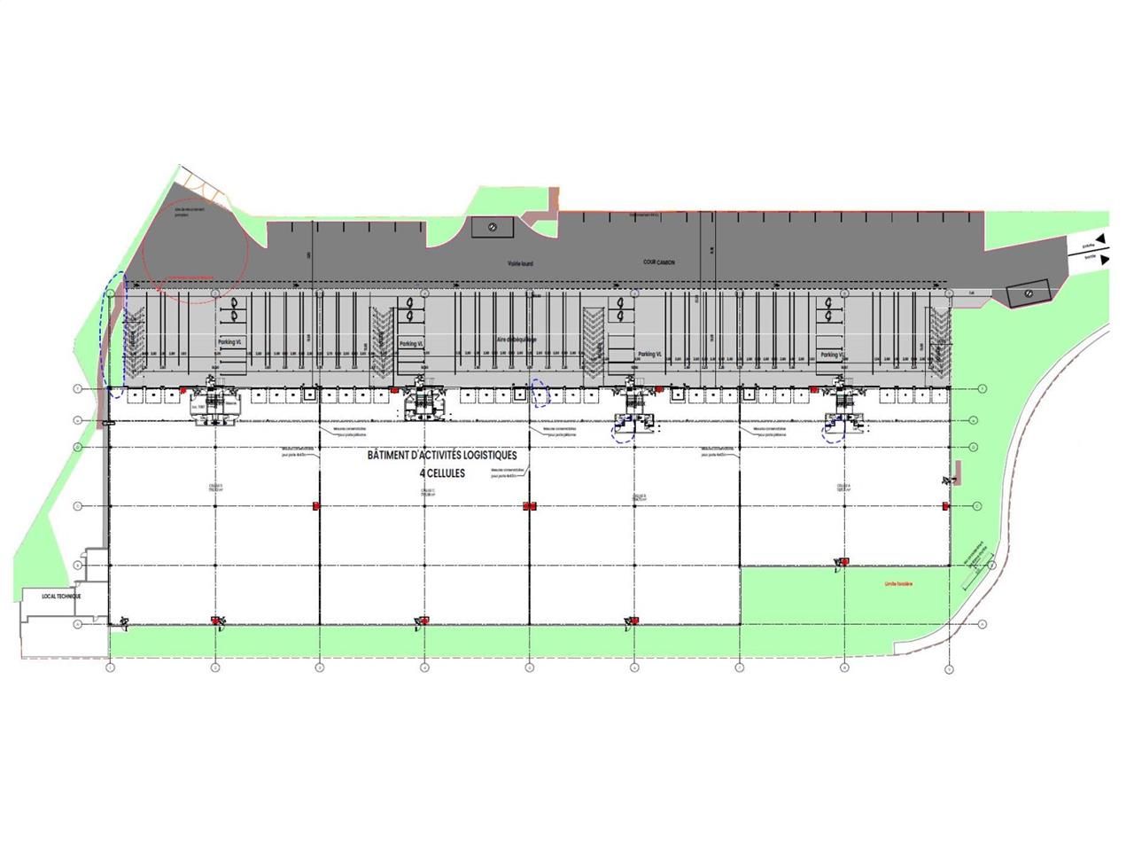 Location entrepots 7648 m² divisibles à partir de 1591 m²