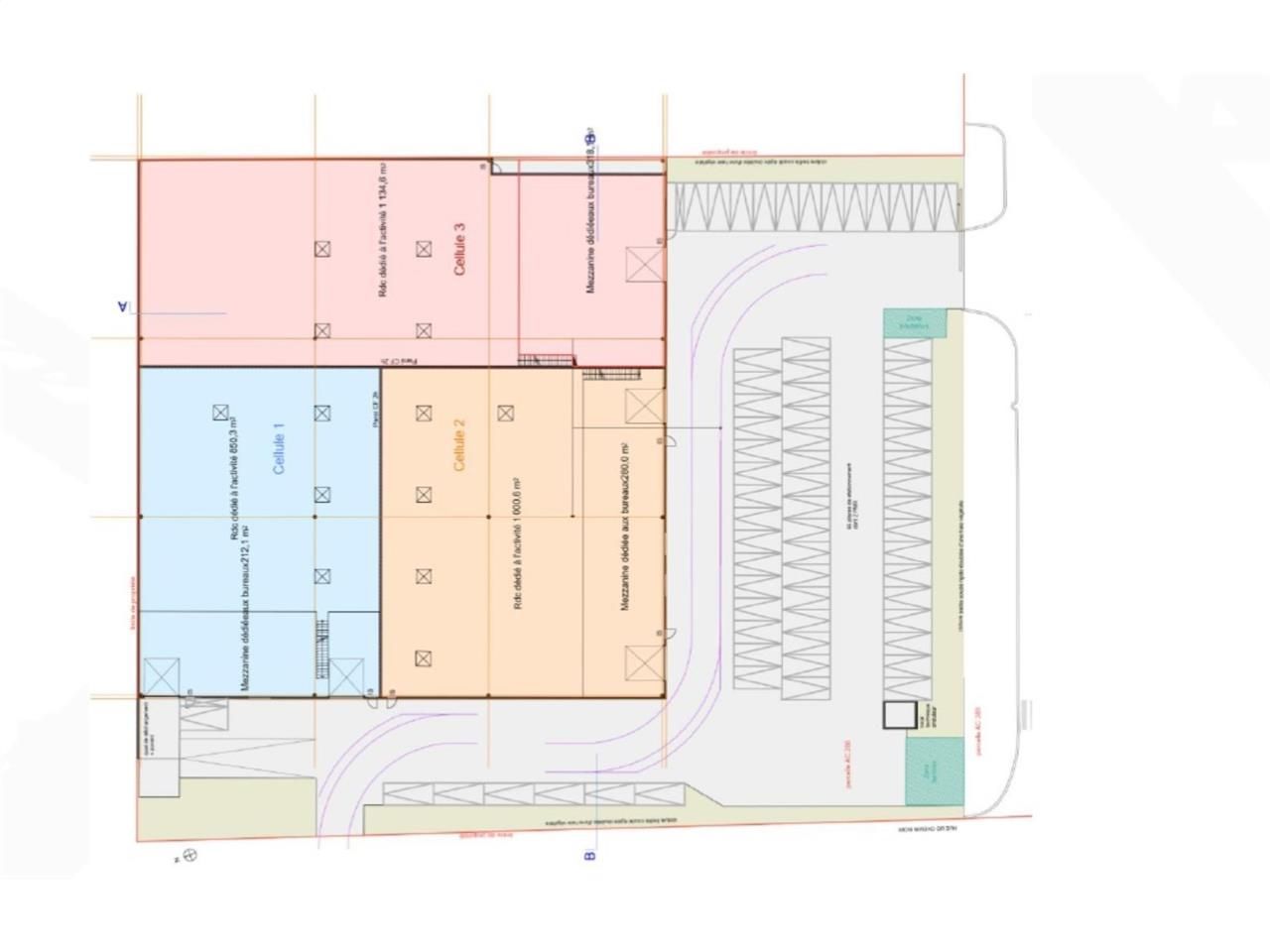 Location entrepots 3795 m² divisibles à partir de 1500 m²