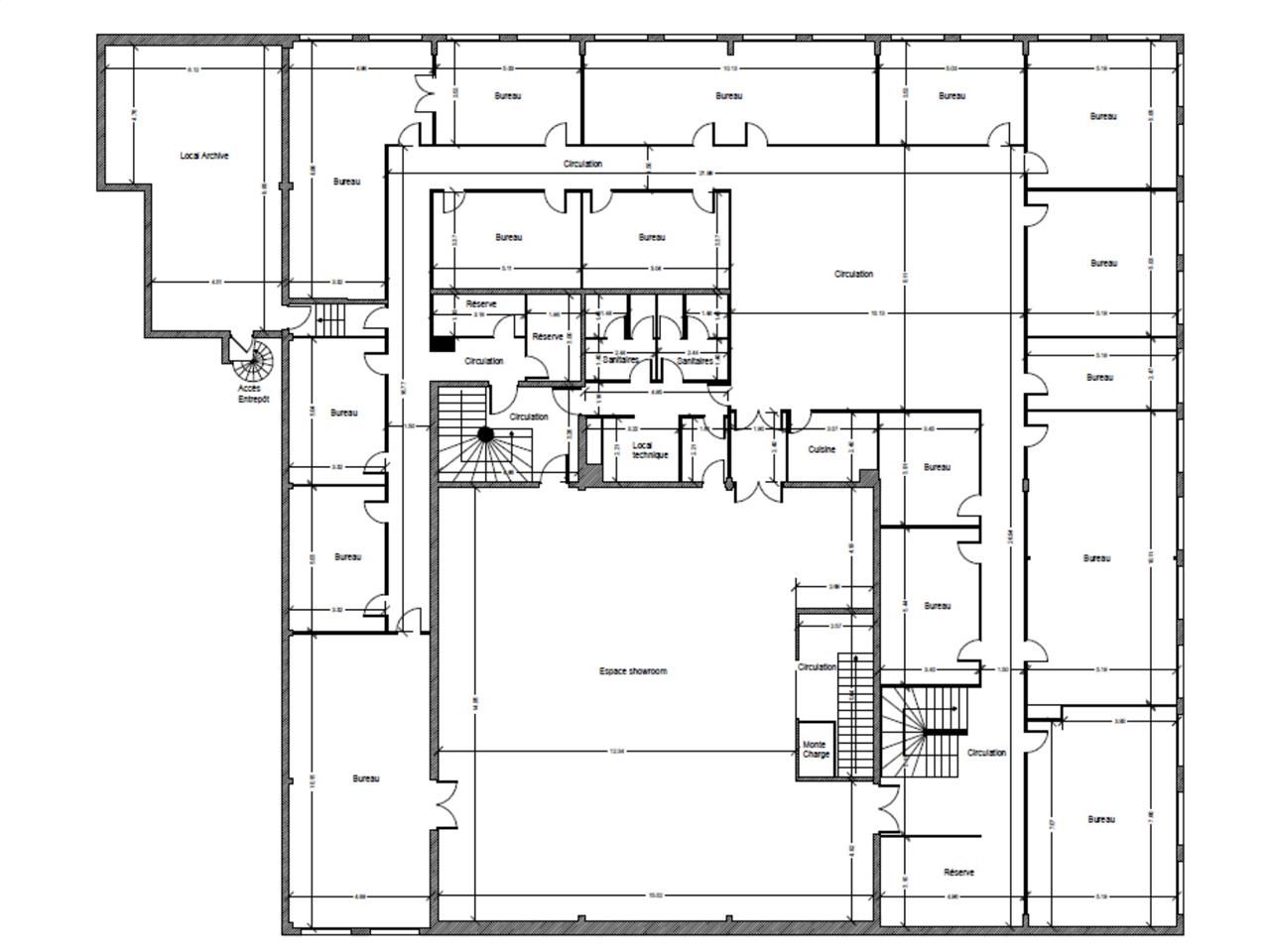 Vente entrepots 2195 m² non divisibles