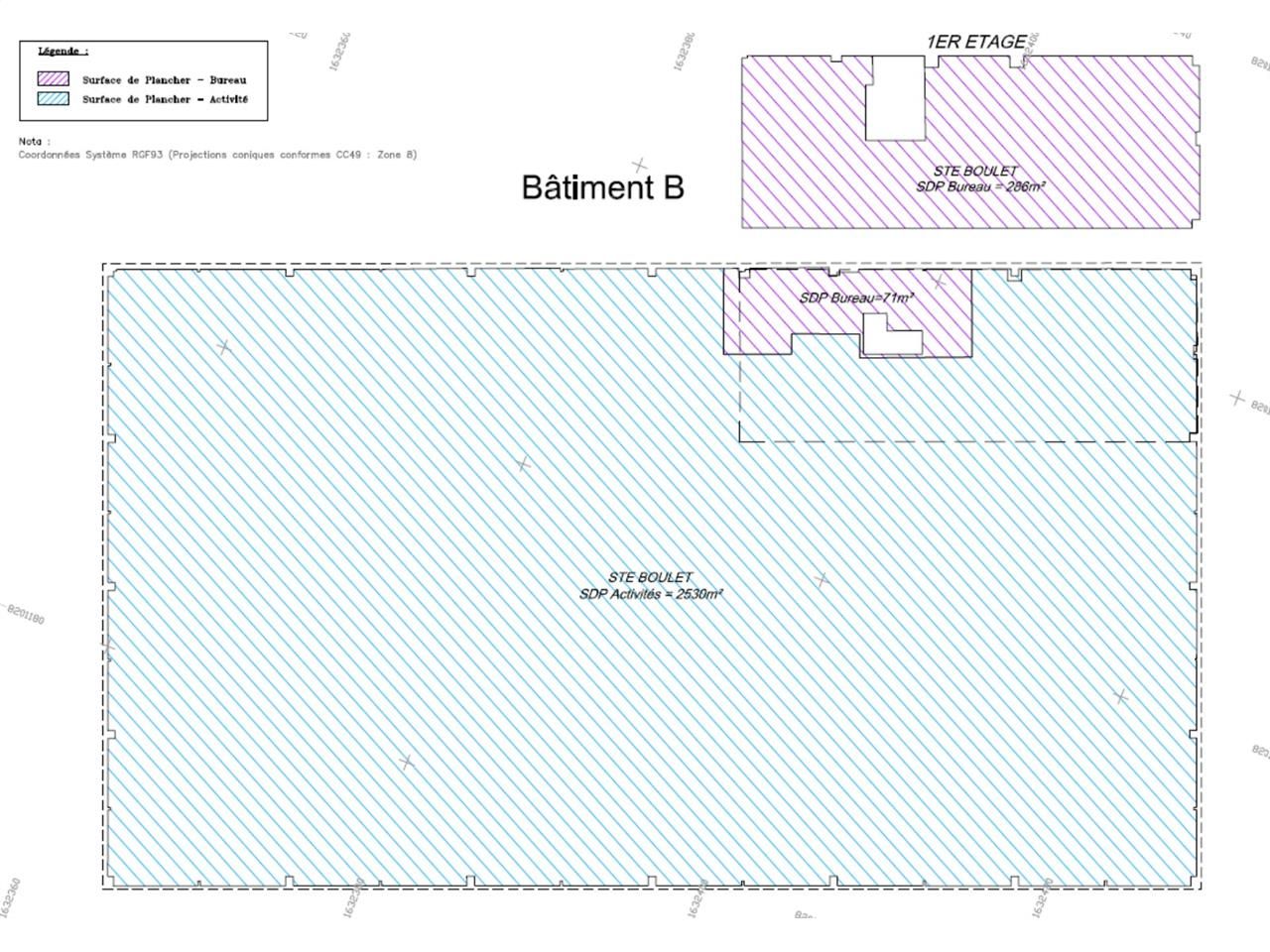 Location entrepots 2887 m² non divisibles