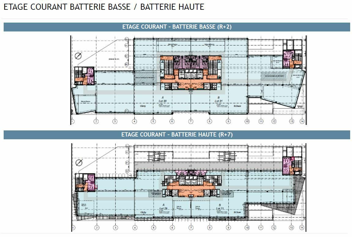 14993 m² pour ce bureaux en location à Saint ouen