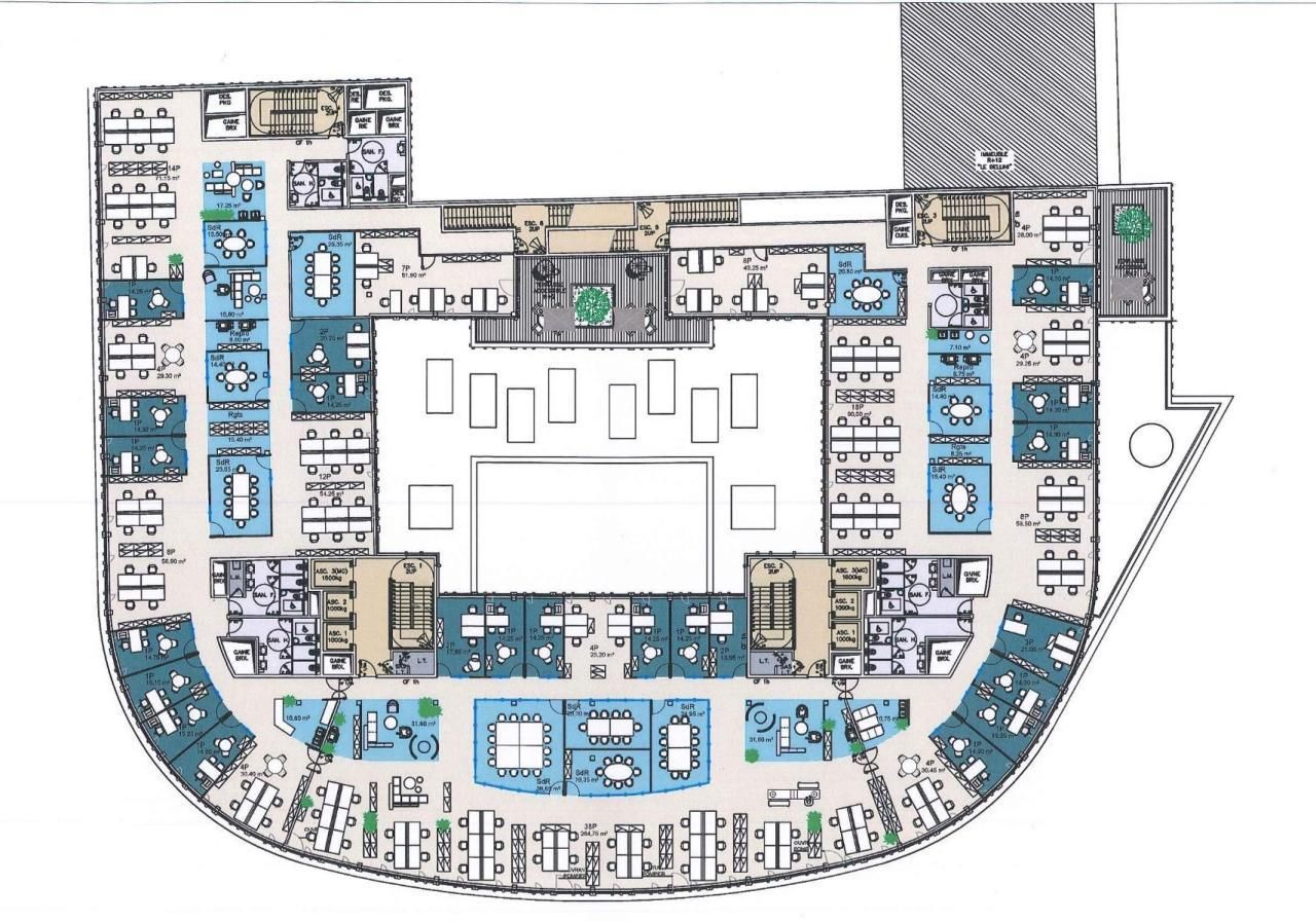 12144 m² pour ce bureaux en location à Puteaux