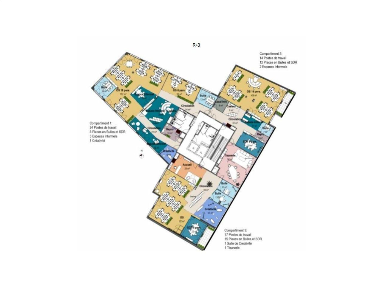 3722.29 m² pour ce bureaux en location à Gentilly