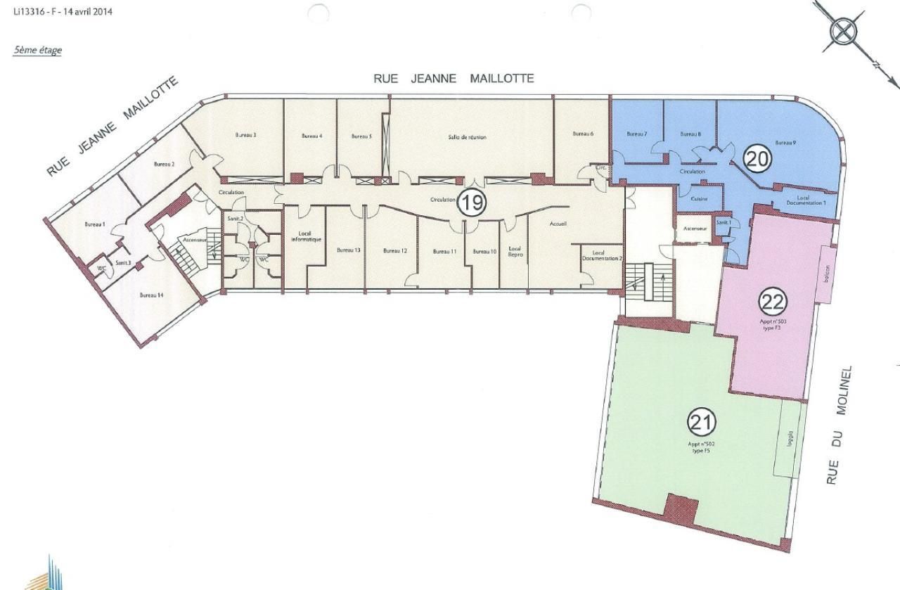 1181.9 m² pour ce bureaux en vente à Lille