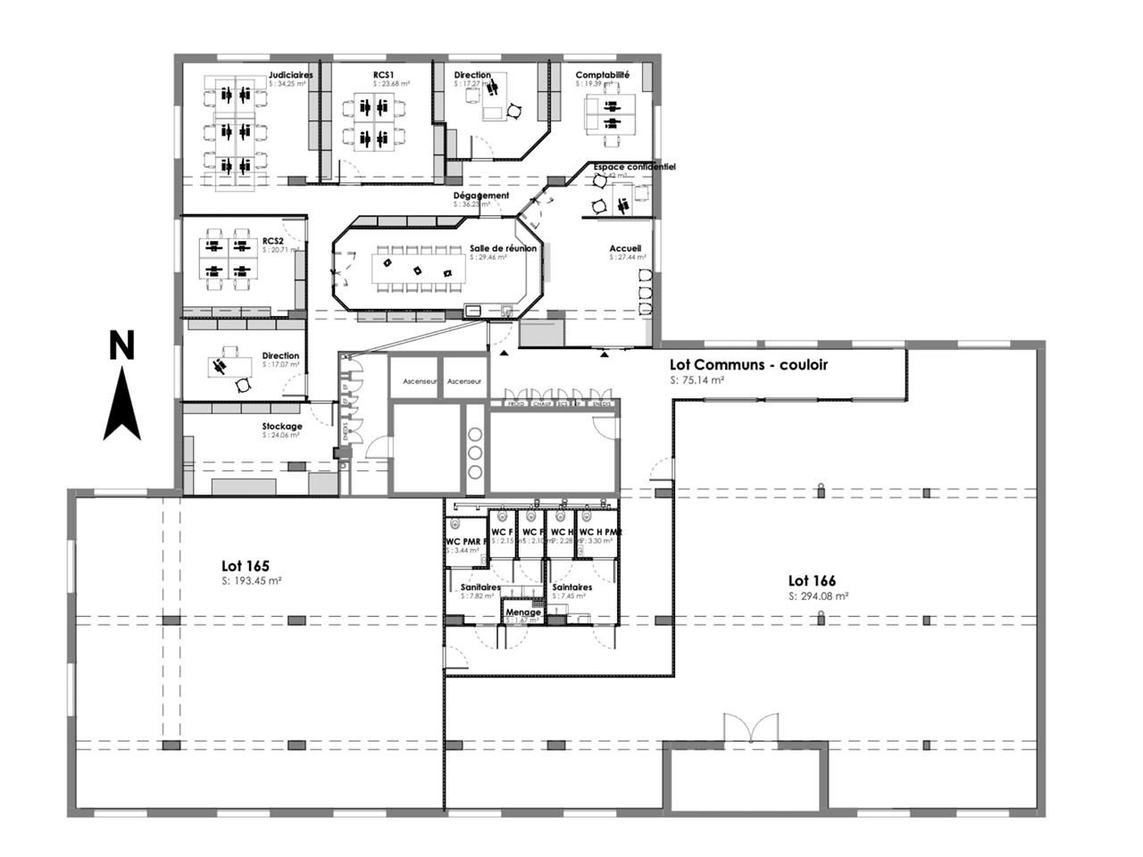 Location bureaux 560 m² divisibles à partir de 224 m²