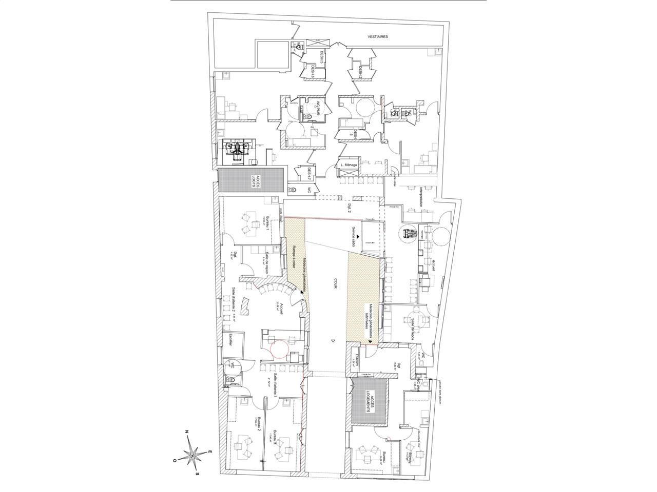 Vente bureaux 440 m² non divisibles