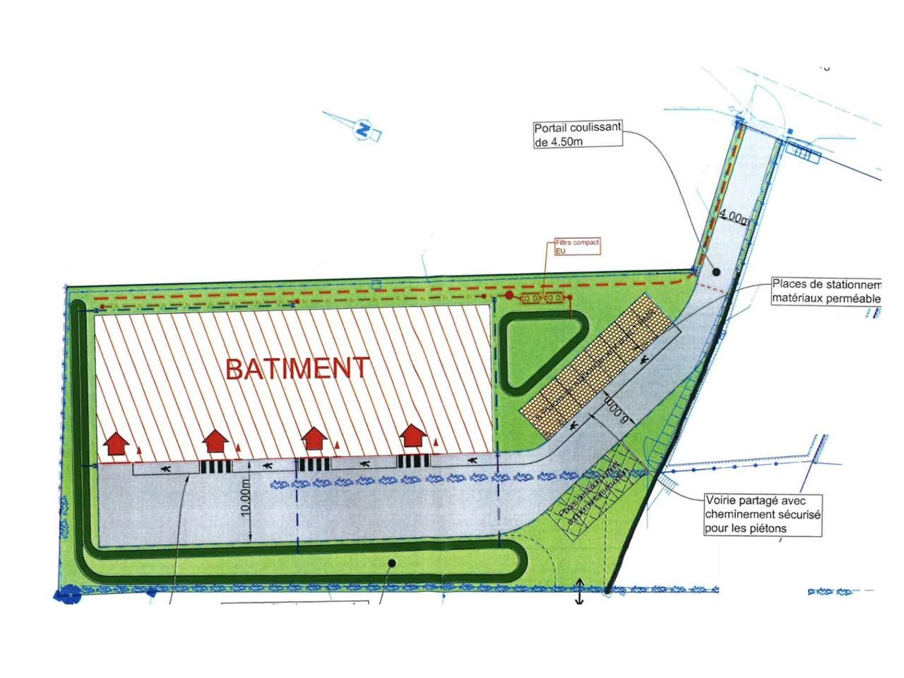 Location entrepots 870 m² non divisibles