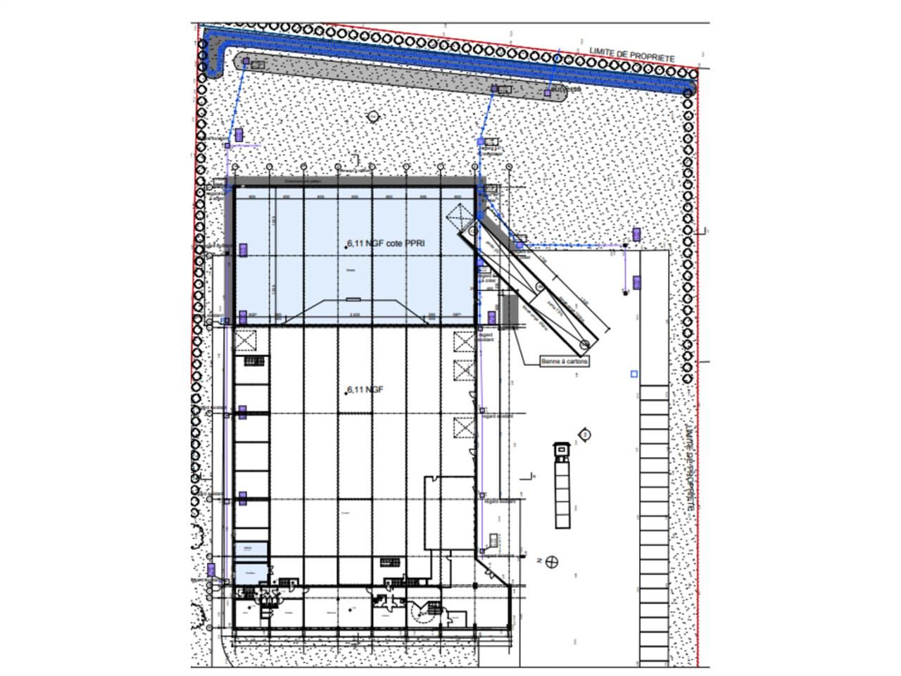 Location entrepots 4200 m² non divisibles