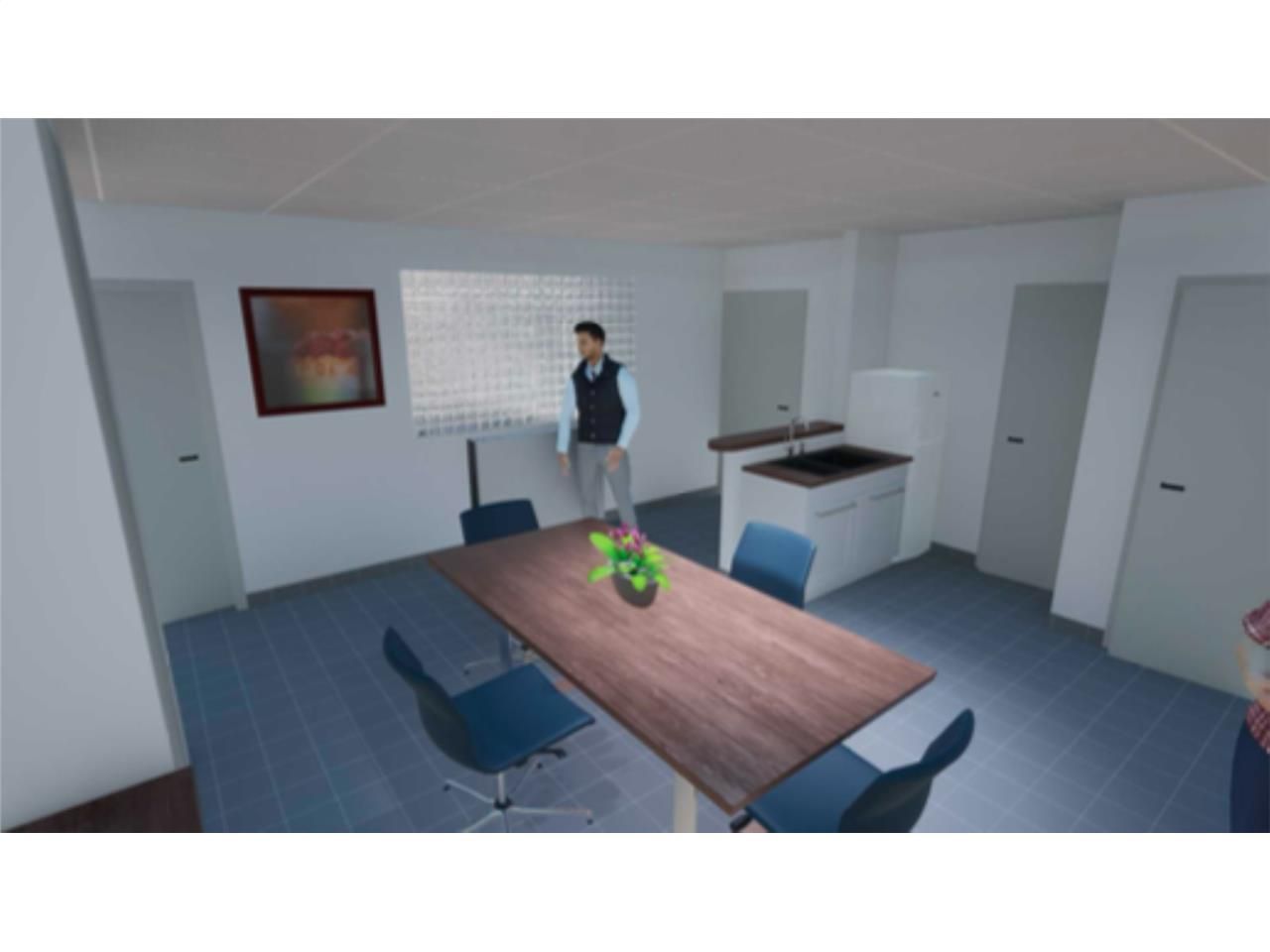 Proche de l'axe A13, dans un environnement verdoy