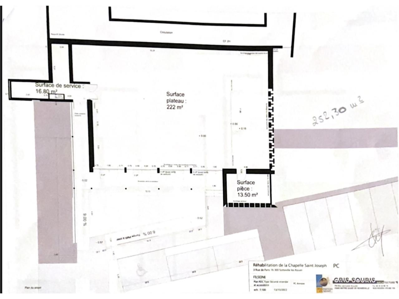 Location bureaux 514 m² divisibles à partir de 252 m²