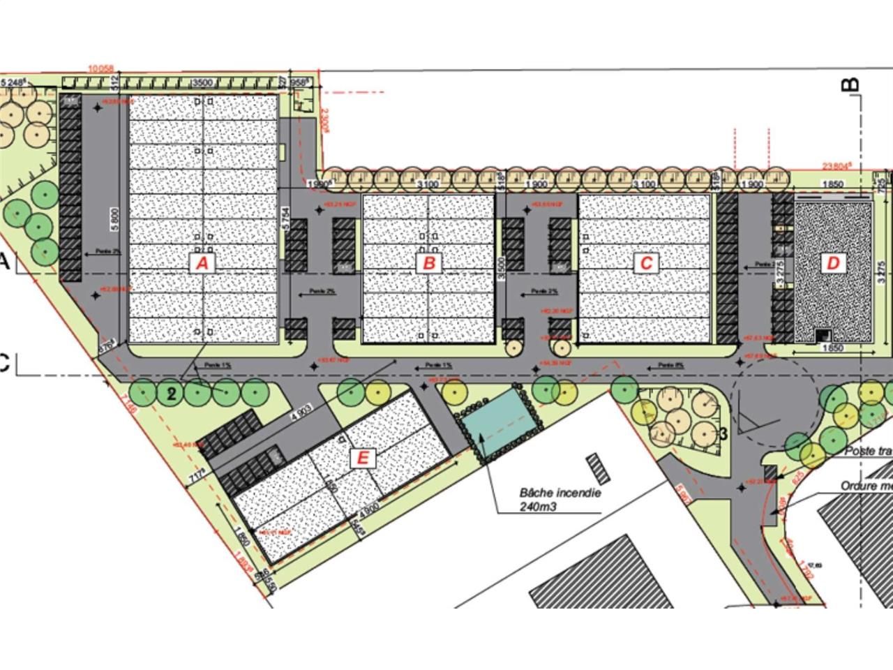 Vente entrepots 439 m² non divisibles