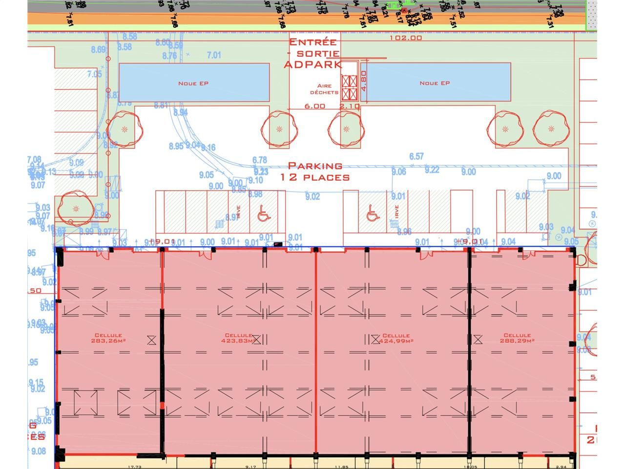 Vente entrepots 863 m² divisibles à partir de 431 m²