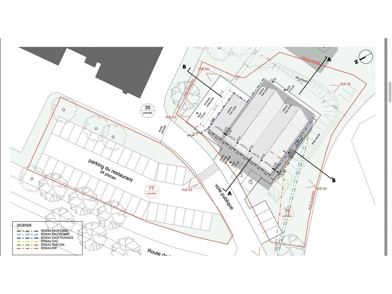 Location locaux commerciaux 409 m² non divisibles