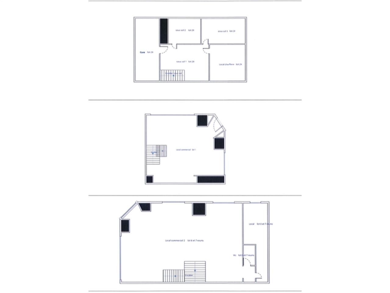 Location locaux commerciaux 130 m² non divisibles