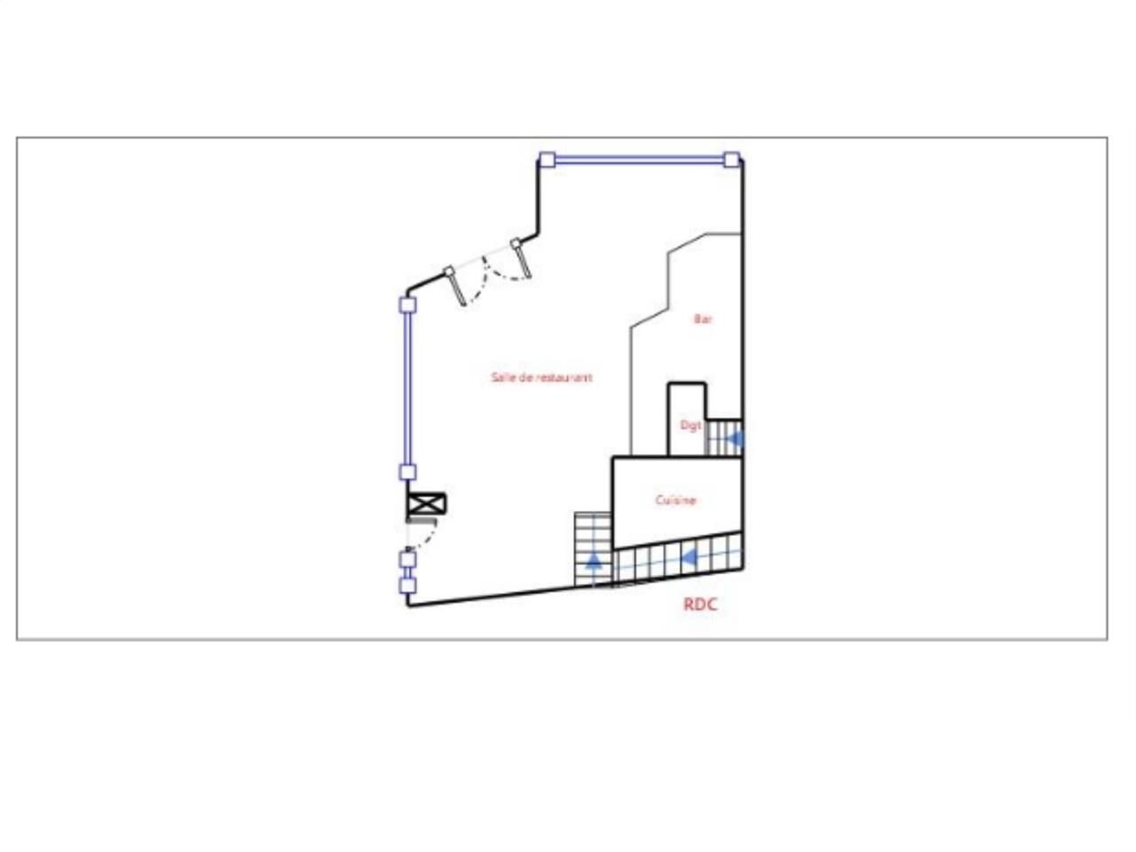 Location locaux commerciaux 270 m² divisibles à partir de 80 m²