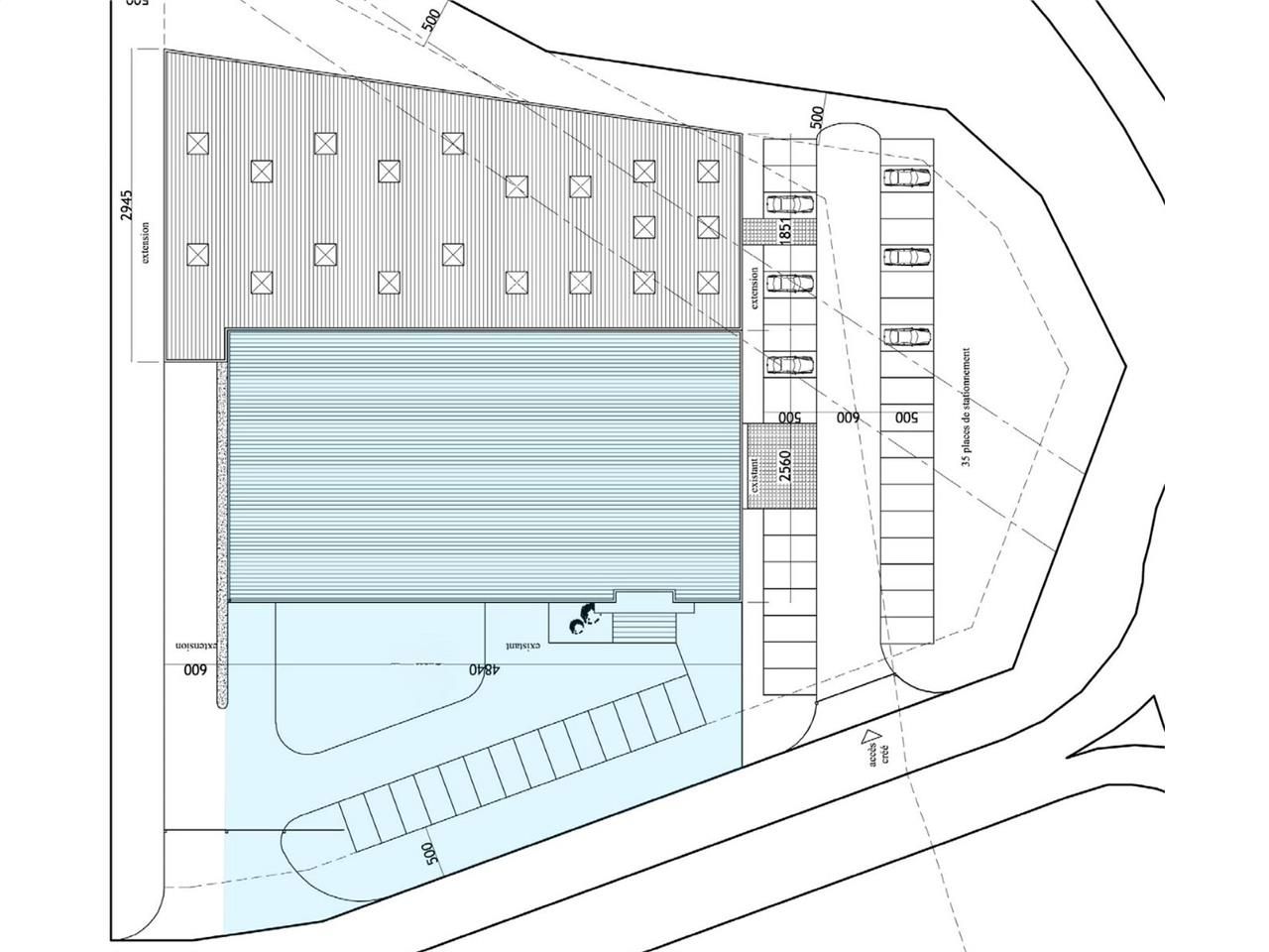 Location entrepots 1470 m² non divisibles