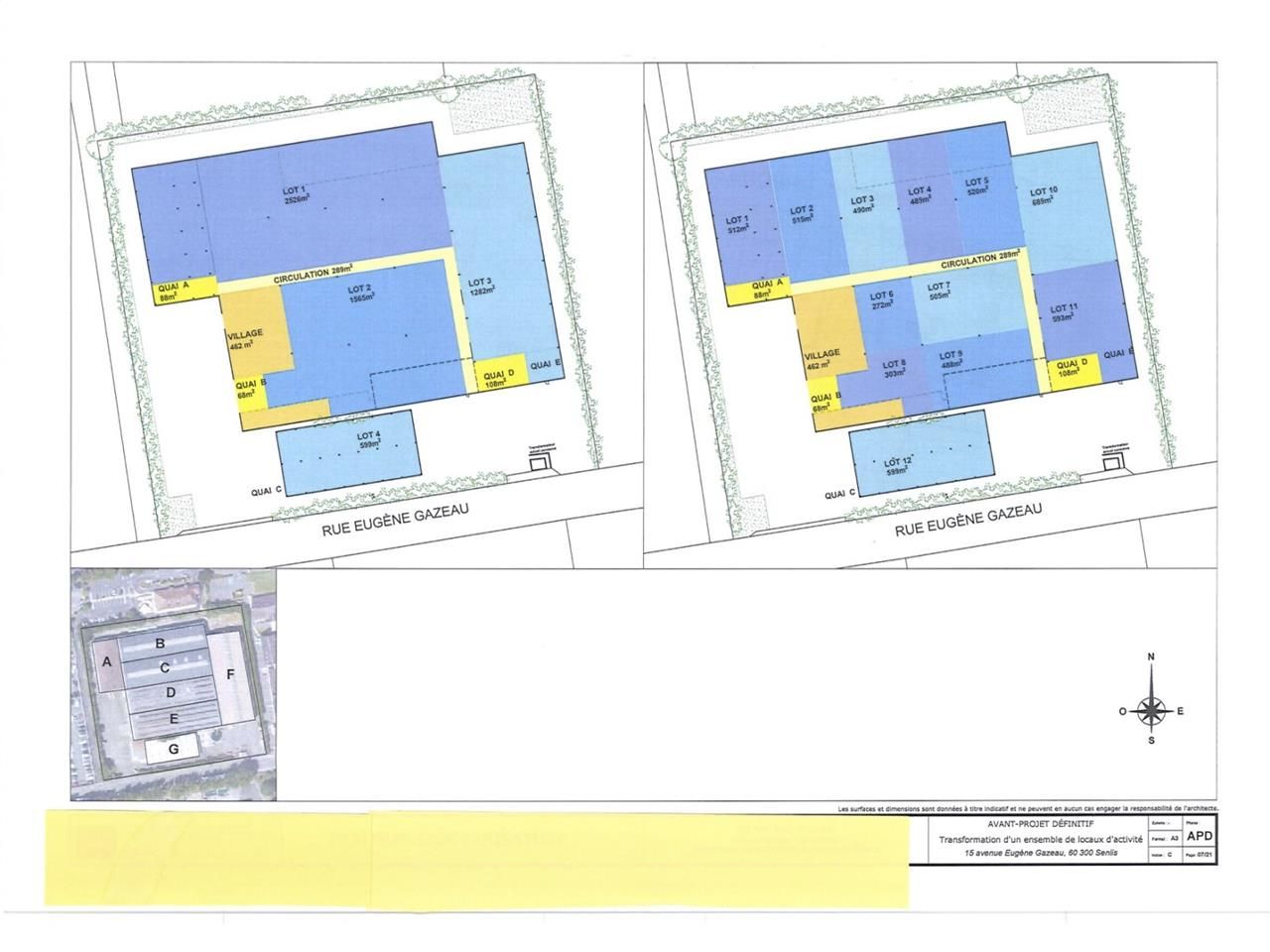 Location entrepots 1280 m² non divisibles