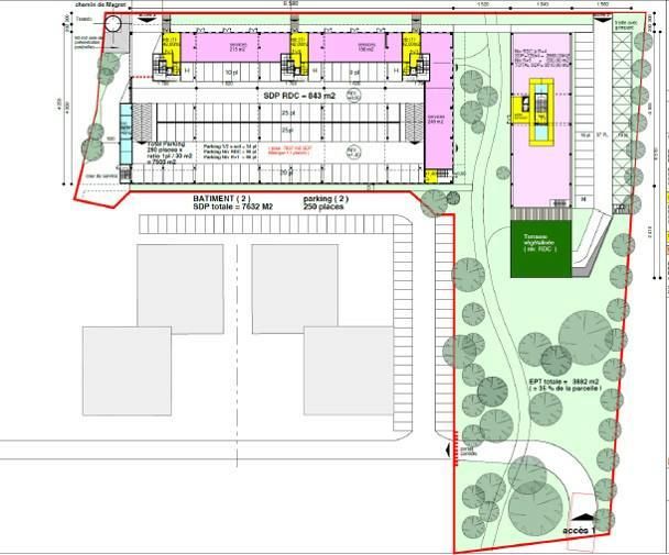 7724.3 m² pour ce bureaux en location à Mérignac