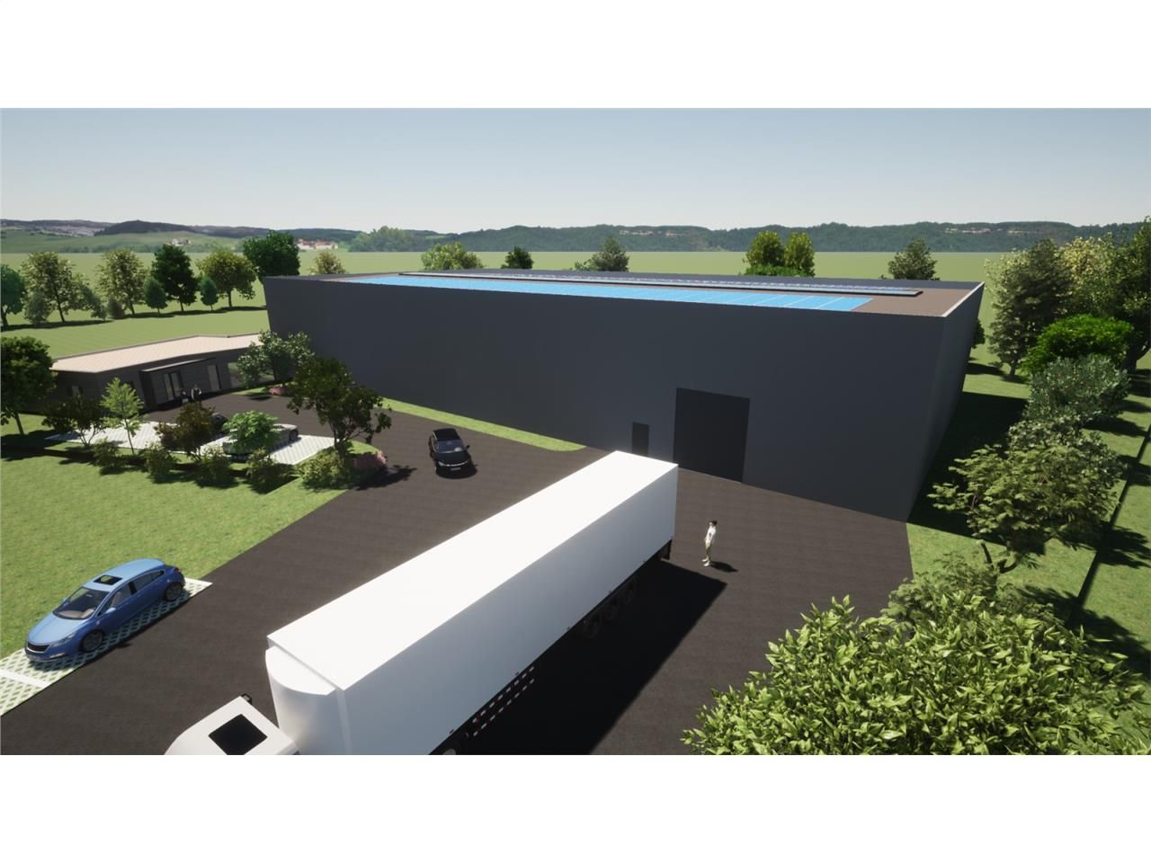 A vendre, sur parcelle de 5000 m2, local industri