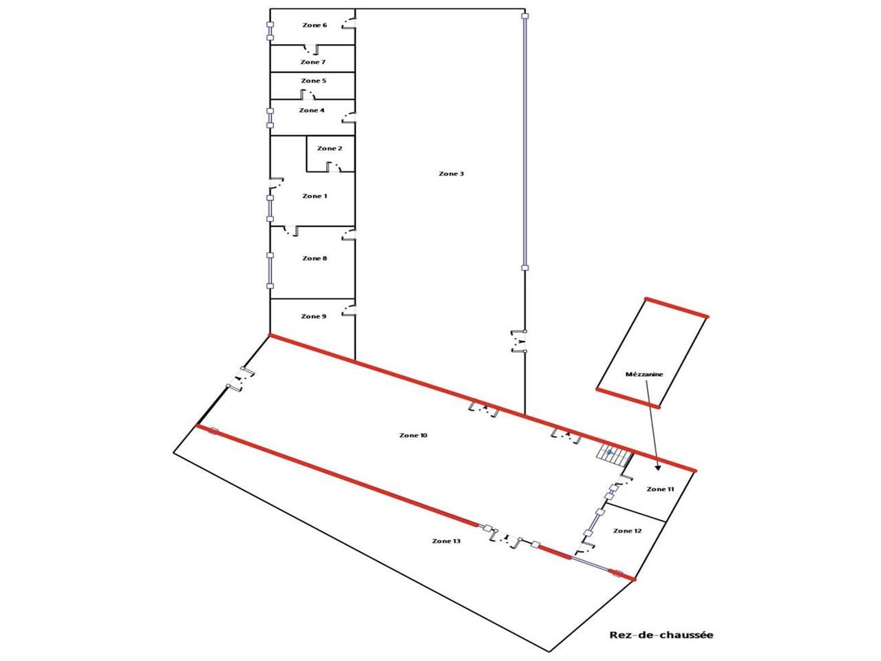 Location entrepots 670 m² non divisibles