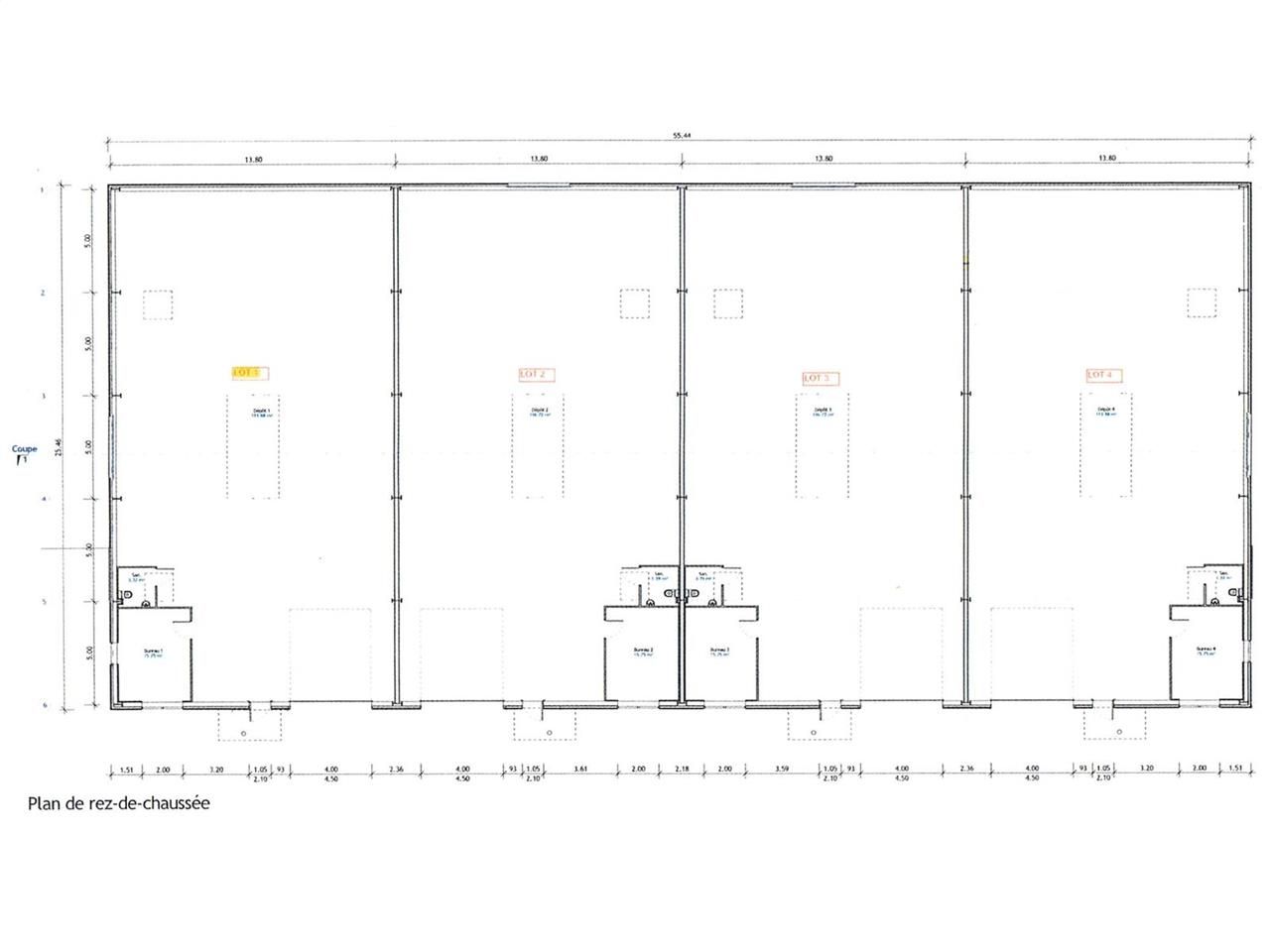 Location entrepots 390 m² non divisibles