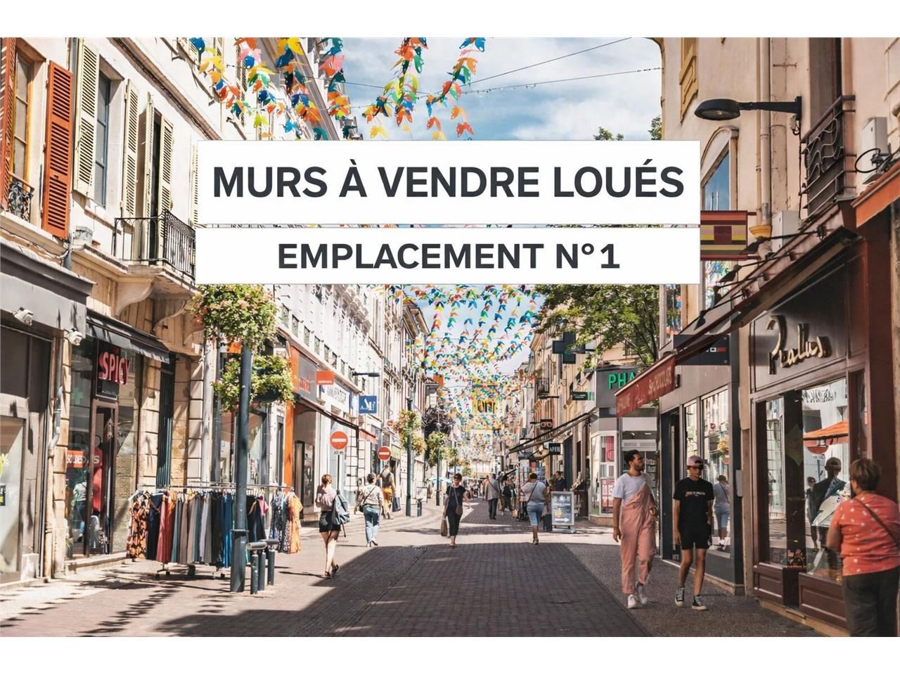 Opportunité d'investissement sécurisée, murs comm