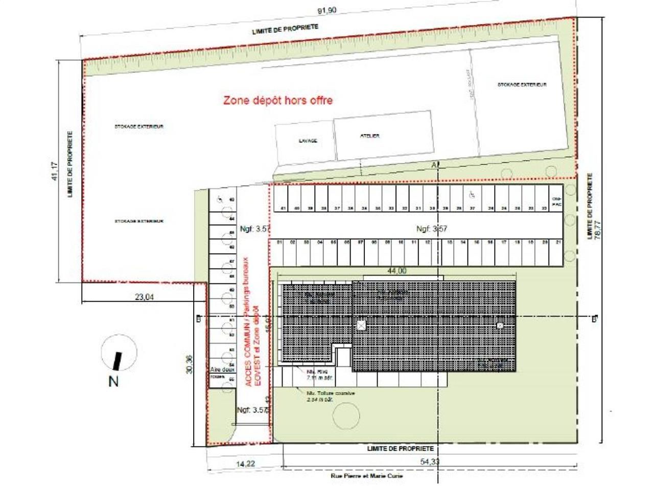 Vente Bureaux 1267.26 m² non divisibles 33520 Bruges