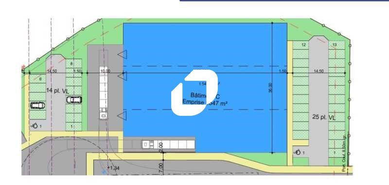 Location entrepots 2595 m² divisibles à partir de 410 m²