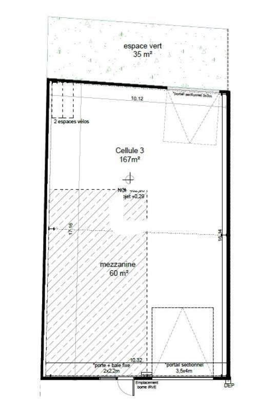 Location entrepots 227 m² non divisibles