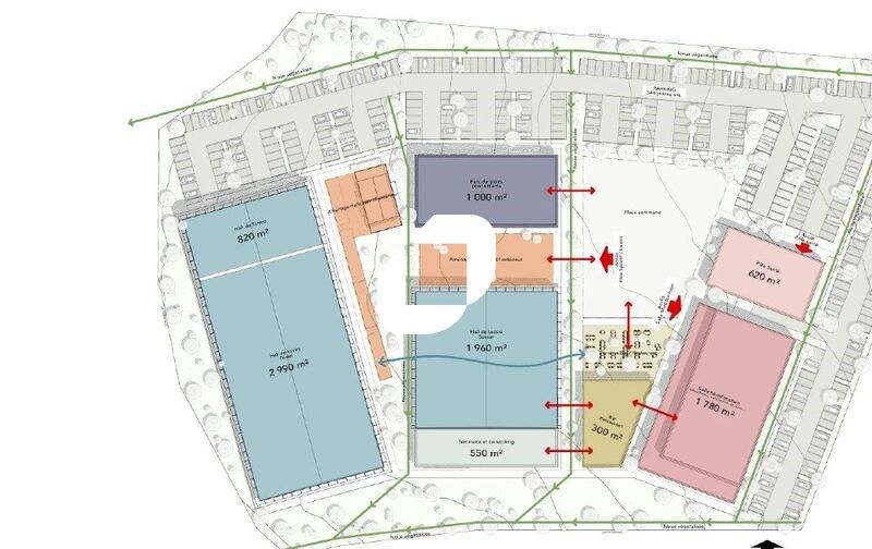 Vente locaux commerciaux 8860 m² divisibles à partir de 300 m²