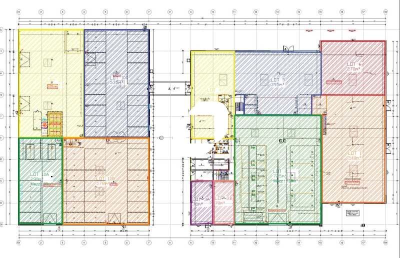 Location entrepots 2016 m² divisibles à partir de 70 m²