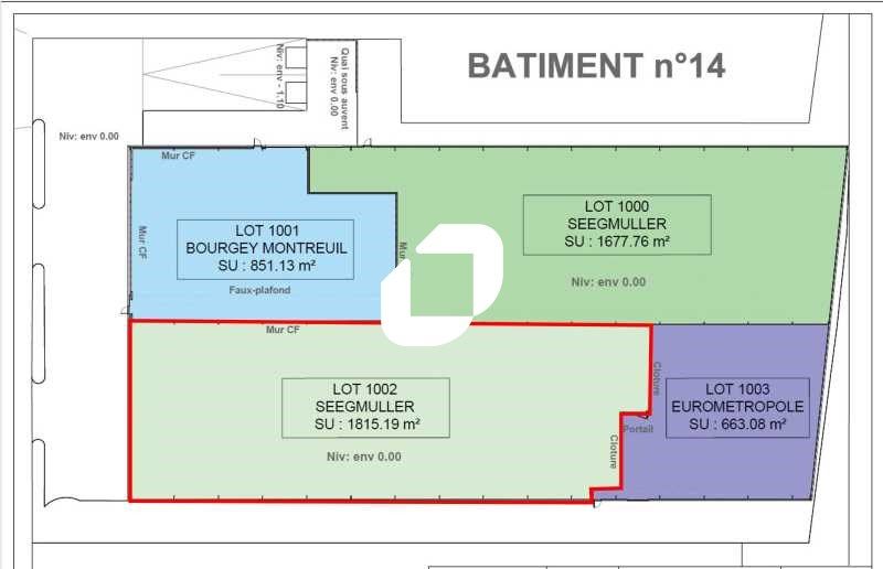 Location entrepots 1815 m² non divisibles