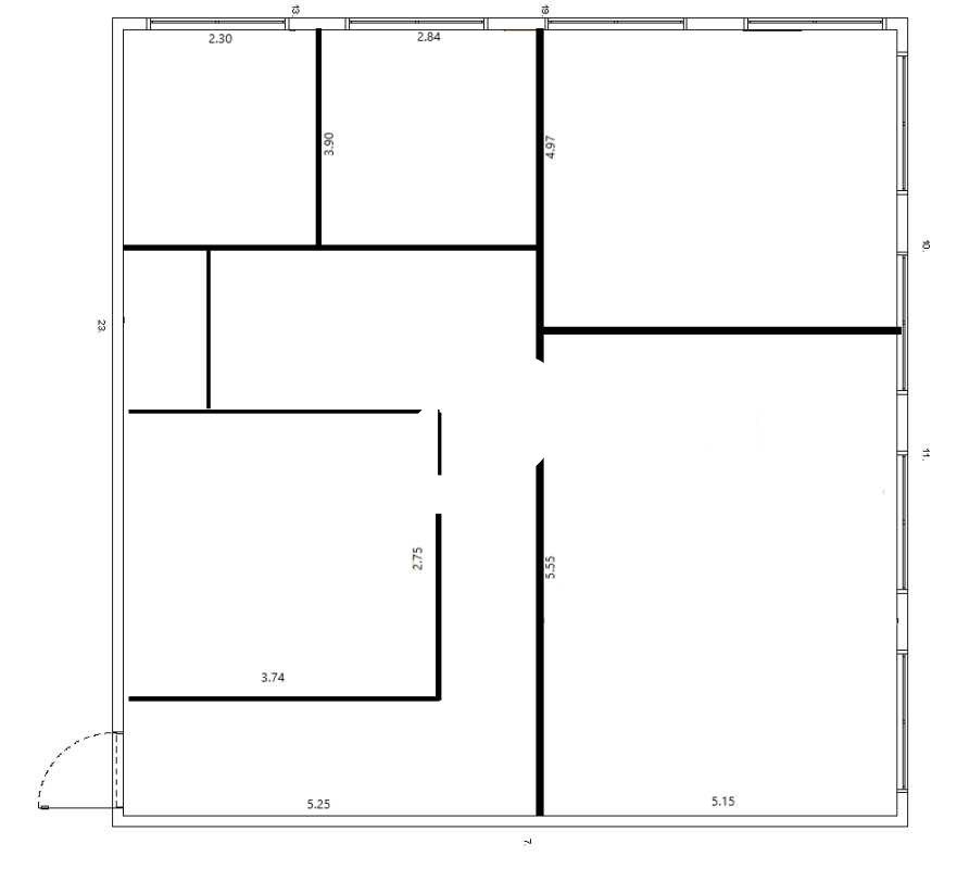 Location bureaux 120 m² non divisibles