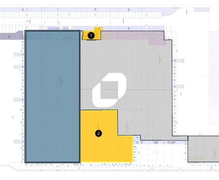 Location entrepots 1644 m² non divisibles