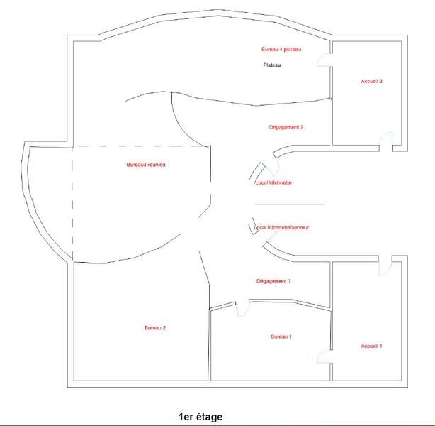 Vente bureaux 238 m² non divisibles