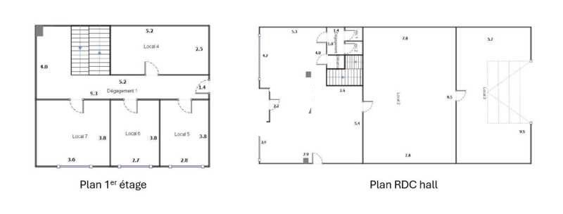 Location entrepots 258 m² non divisibles