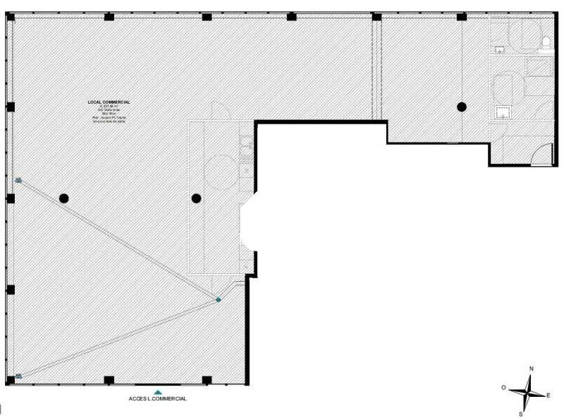 Vente bureaux 228 m² non divisibles