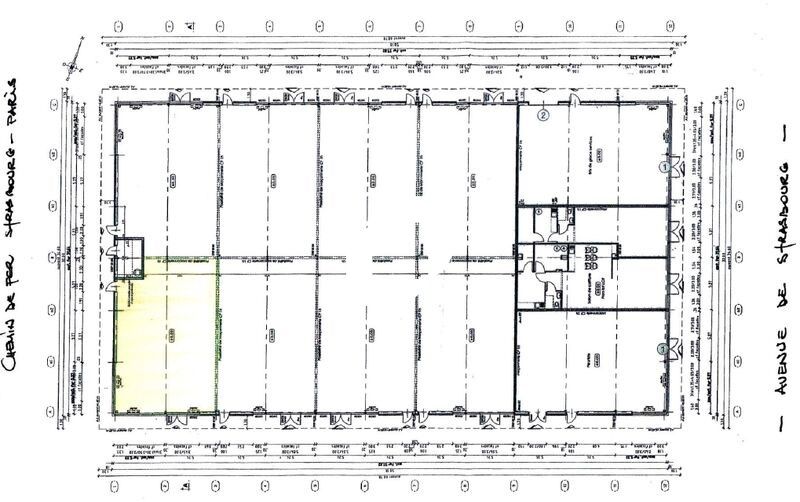 Location locaux commerciaux 168 m² non divisibles