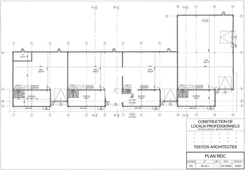 Location entrepots 368 m² non divisibles