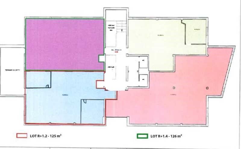 Location bureaux 388 m² divisibles à partir de 126 m²