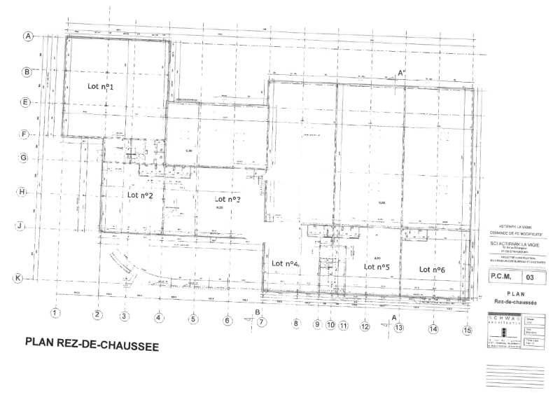 Location bureaux 420 m² divisibles à partir de 100 m²