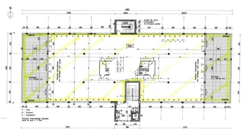 Location bureaux 390 m² non divisibles
