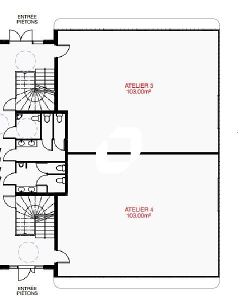 Vente entrepots 412 m² non divisibles