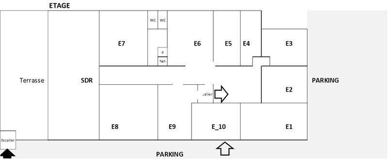 Location bureaux 338 m² non divisibles