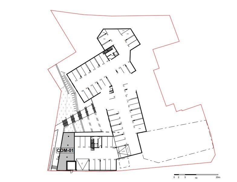 A proximité de la sortie de rocade, des différent