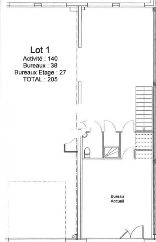 Location bureaux 467 m² divisibles à partir de 205 m²
