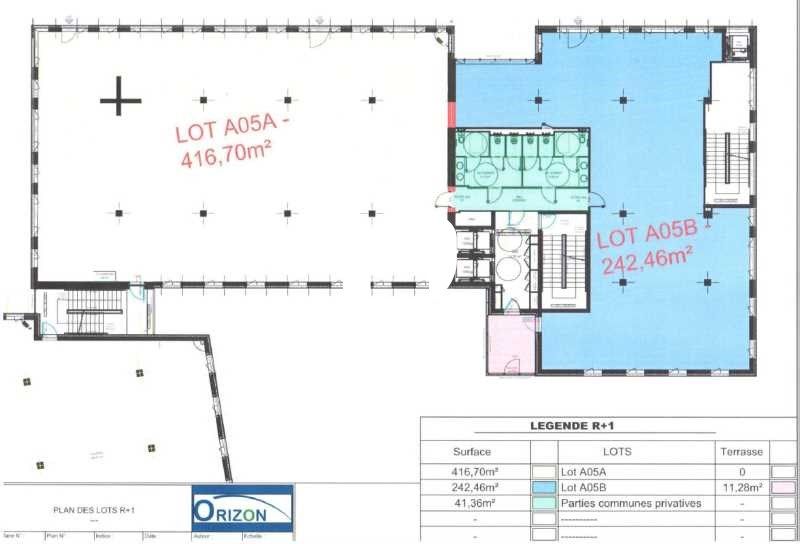 Vente bureaux 701 m² divisibles à partir de 263 m²