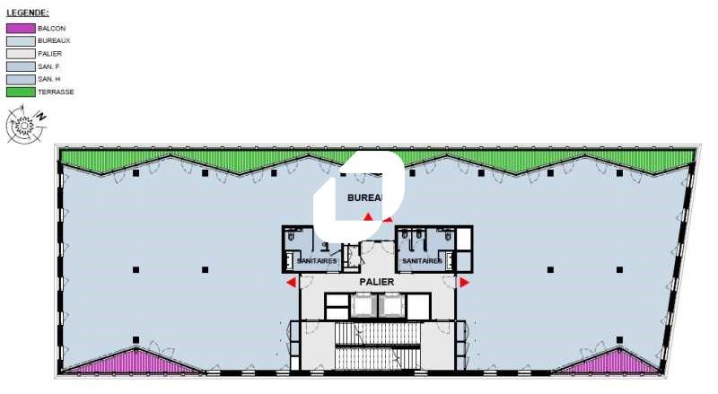 Vente bureaux 1089 m² divisibles à partir de 175 m²